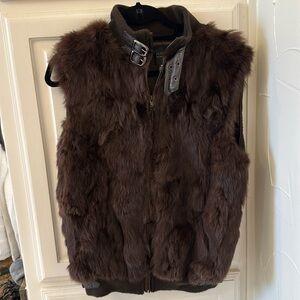 Real rabbit fur vest- Saks Fifth Avenue